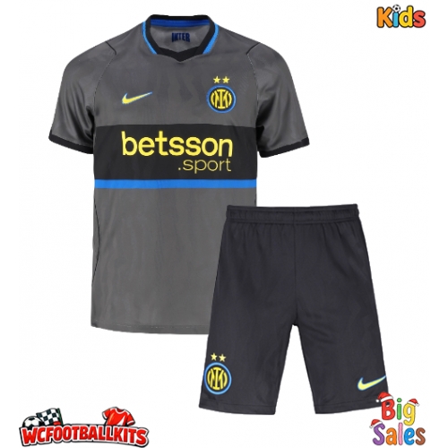 Inter Milan Curtis Jones #21 Replica Third Stadium Kit for Kids 2026-27 Short Sleeve (+ pants)